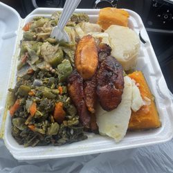 Jamrock Kitchen - Okra, callaloo , cook food