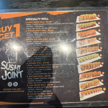 Sushi Joint - Sushi Bars Near Me - Norwalk, California
