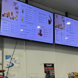 Digital menu screens