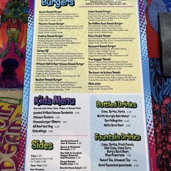 Smash Hit Burgers - Menu as of April 2026 - Burgers Near Me - Kennesaw, Georgia