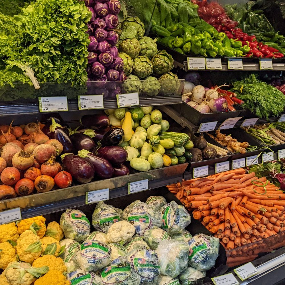 Chilled produce section Chilled produce section
