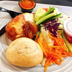 Quater chicken with garden salad