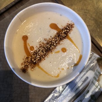 Brassica - Cauliflower + Tahini soup - Mediterranean Near Me - Shaker Heights, Ohio Brassica - Cauliflower + Tahini soup - Mediterranean Near Me - Shaker Heights, Ohio