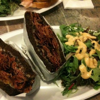 Kitchen Kabaret - Black Forest!  Hot pastrami, bacon, melted mozz. thousand island on toasted pumpernickel - Delis Near Me - Roslyn Heights, New York