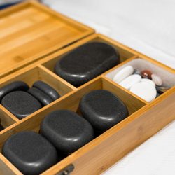 Artisa Spa - Basalt stones used for the Hot Stone Massage Therapy
