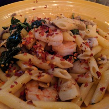 Roman Cucina - Pasta (we chose penne) with scallops and shrimp - Italian Near Me - Fullerton, California Roman Cucina - Pasta (we chose penne) with scallops and shrimp - Italian Near Me - Fullerton, California