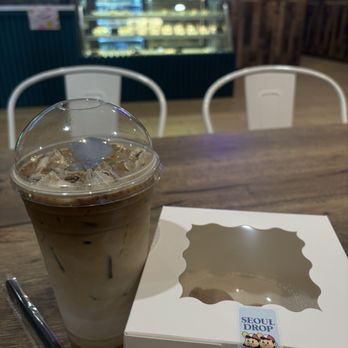 Seoul Drop - Iced cafe latte and a teddy bear cheesecake! - Korean Near Me - Rochester, New York Seoul Drop - Iced cafe latte and a teddy bear cheesecake! - Korean Near Me - Rochester, New York