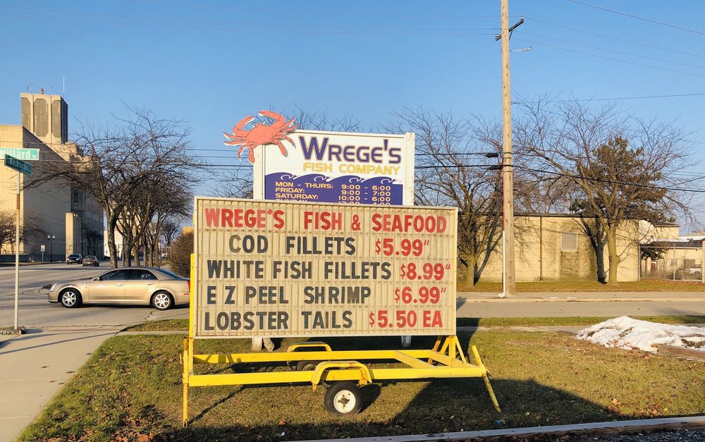 WREGE’S FISH COMPANY Updated October 2024 226 Millard St, Saginaw