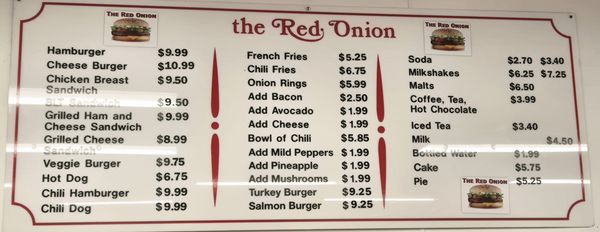 Menu photo 1 The Red Onion Concord, CA