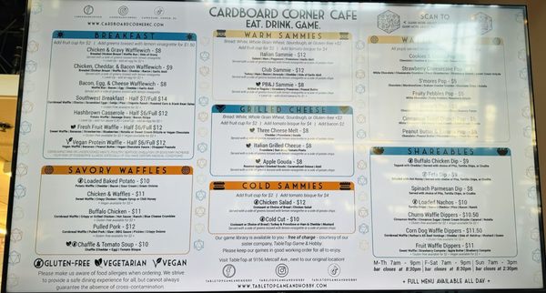 Menu photo 3 Cardboard Corner Cafe - LPM Lenexa, KS