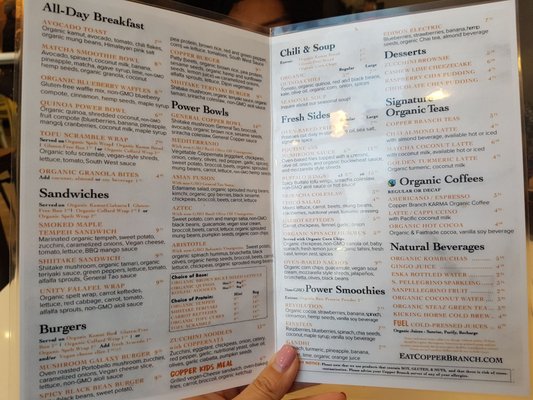 Menu photo 1 Copper Branch Mississauga, ON