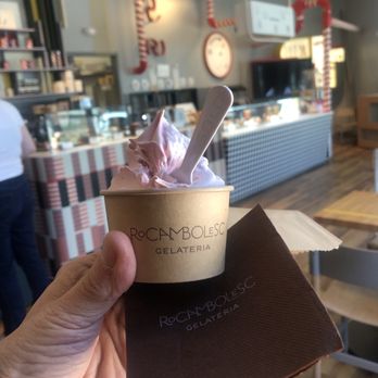 Rocambolesc - Coco & violet with strawberry gelato - Ice Cream & Frozen Yogurt Near Me - Houston, Texas Rocambolesc - Coco & violet with strawberry gelato - Ice Cream & Frozen Yogurt Near Me - Houston, Texas