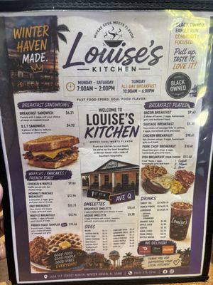 Menu photo 1 Louise’s Kitchen Winter Haven, FL Menu photo 1 Louise’s Kitchen Winter Haven, FL