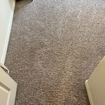 Clean Scene Carpet Cleaning - Had a thick red sauce stain that scrubbing and my own shampooer couldn't get it. (That streak is sunlight coming thru). - Carpet Cleaning Near Me - Bakersfield, California