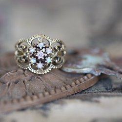 EMS Estates - Vintage opal and diamond ring restored to it's original beauty!