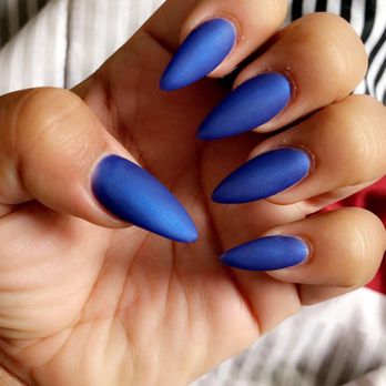 Organic Nail Bar - Matte blue looks like velvet I mega love them! - Nail Salons Near Me - Tustin, California Organic Nail Bar - Matte blue looks like velvet I mega love them! - Nail Salons Near Me - Tustin, California