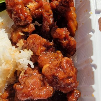Hiccups - Here is the orange chicken...each bite was this breading, no chicken, dry and horrible - Coffee & Tea Near Me - Long Beach, California Hiccups - Here is the orange chicken...each bite was this breading, no chicken, dry and horrible - Coffee & Tea Near Me - Long Beach, California