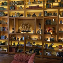 A small part of the beautiful library at night. A small part of the beautiful library at night.