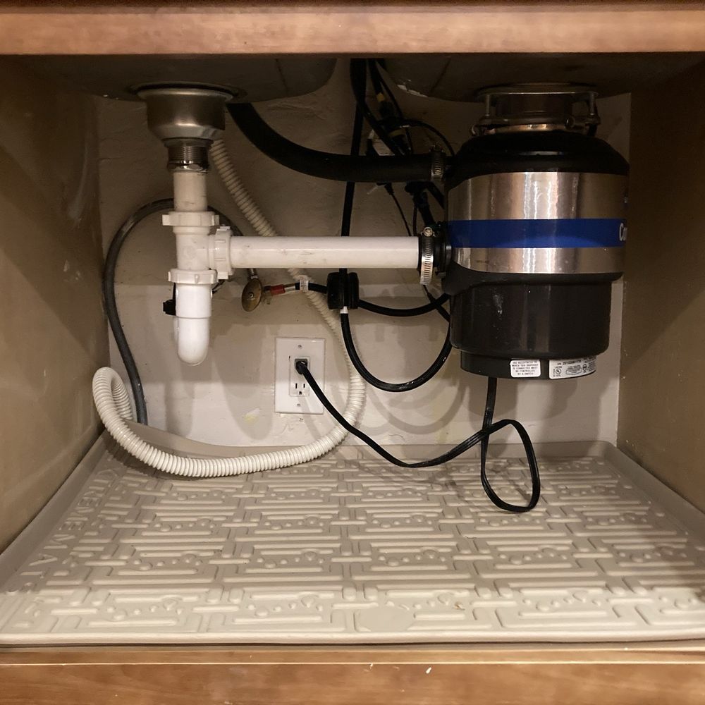 Gator Rooter and Plumbing - Kitchen wall under sink was patched up nicely and cleaned after new pipe replaced. - Plumbing Near Me Gator Rooter and Plumbing - Kitchen wall under sink was patched up nicely and cleaned after new pipe replaced. - Plumbing Near Me
