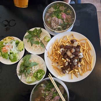 Pho Anvi - C1: beef w fried onions and French fries No 10: Combo Pho - Vietnamese Near Me - Norwalk, California