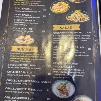 Lau Vietnamese Pho - Menu - Seafood Near Me - Bethpage, New York