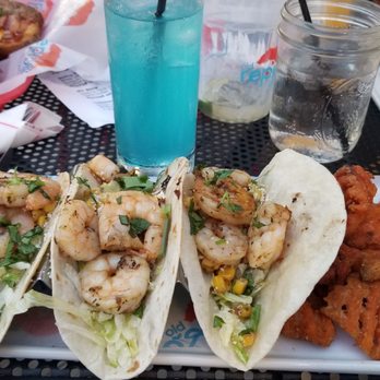 Old Republic Kitchen + Bar - Elote shrimp tacos, yum!! - New American Near Me - Elgin, Illinois Old Republic Kitchen + Bar - Elote shrimp tacos, yum!! - New American Near Me - Elgin, Illinois