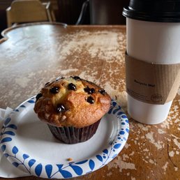 French vanilla muffin and a cappuccino.