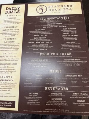 Menu photo 2 Branding Iron BBQ Harrisonville, MO