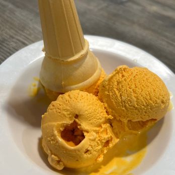 Ceviche 19 - Desserts:  Lucuma ice cream and Picarones - Peruvian Near Me - Anaheim, California