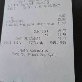 Moe Moons - It's a joke two mix drinks and a nacho app. For 100 bucks really . - New American Near Me - Myrtle Beach, South Carolina Moe Moons - It's a joke two mix drinks and a nacho app. For 100 bucks really . - New American Near Me - Myrtle Beach, South Carolina