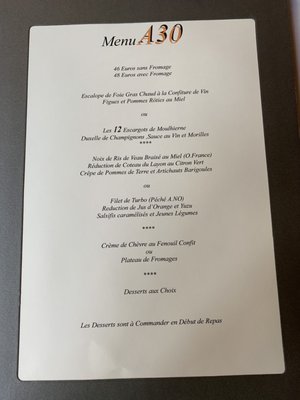 Menu photo 6 Les Années 30 Chinon, 37 Menu photo 6 Les Années 30 Chinon, 37