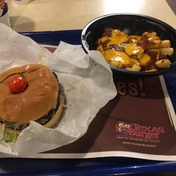 Texas Burger - Double Meat Cheese Burger with Chili Cheese Fries - Burgers Near Me - Midland, Texas