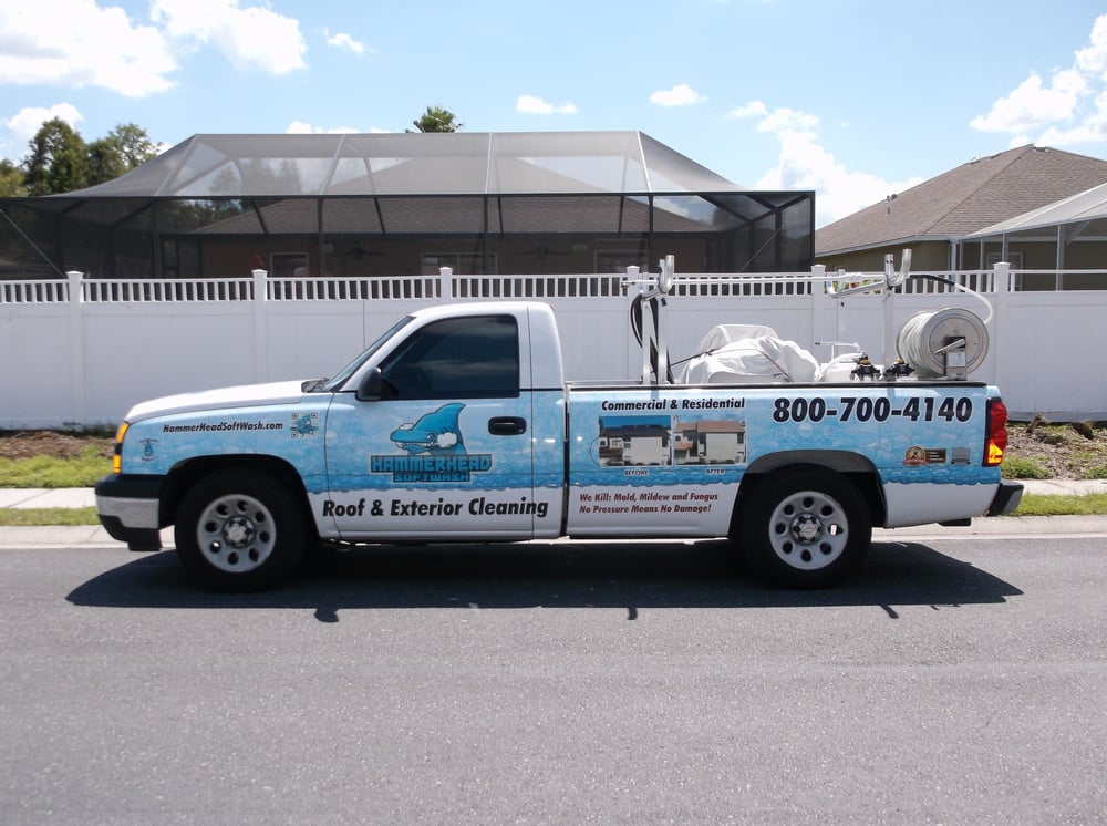 Slide of Hammerhead Roof and Structure Softwash