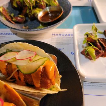 Wahaca - Fish tacos and sweet potato chunks with jalapeño - Mexican Near Me - London, XGL