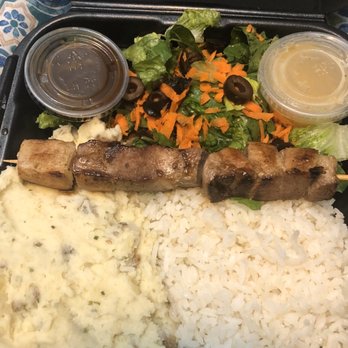 Tushar Brazilian Express - Pork mashed potatoes and gravy, rice and salad - Brazilian Near Me - South Jordan, Utah Tushar Brazilian Express - Pork mashed potatoes and gravy, rice and salad - Brazilian Near Me - South Jordan, Utah