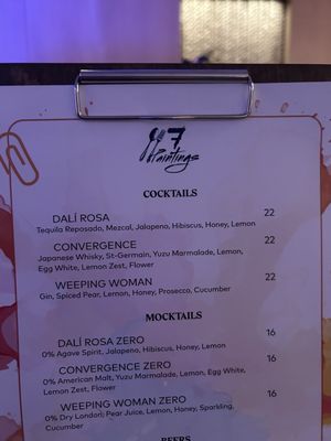 Menu photo 5 7 Paintings Mountain View, CA