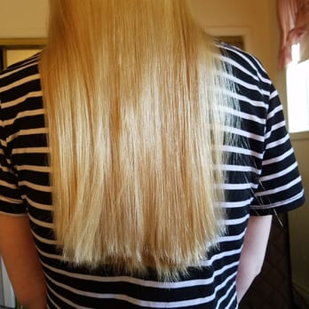 Supercuts - This jagged mess (which is supposed to be a straight line, no layers) doesn't even show the extent of the incompetence. - Hair Salons Near Me - Greenlawn, New York