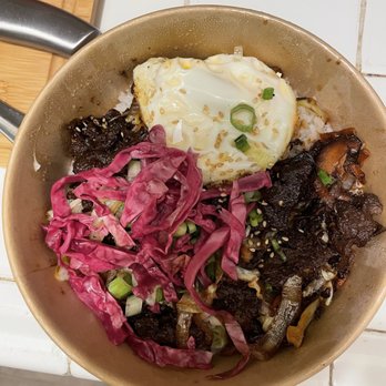 BBQ+RICE - Silverlake - Bulgogi (Beef) with egg - Korean Near Me - Los Angeles, California