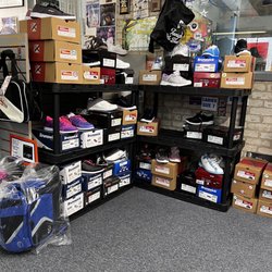 Variety of women's shoes.