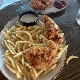 Chicken Tendies - forgot to photo before we separated on two plates Chicken Tendies - forgot to photo before we separated on two plates