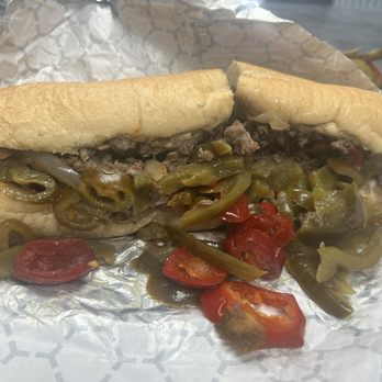 The Cheese Steak Shop - Large cheesesteak with extra sweet peppers - Sandwiches Near Me - Livermore, California The Cheese Steak Shop - Large cheesesteak with extra sweet peppers - Sandwiches Near Me - Livermore, California