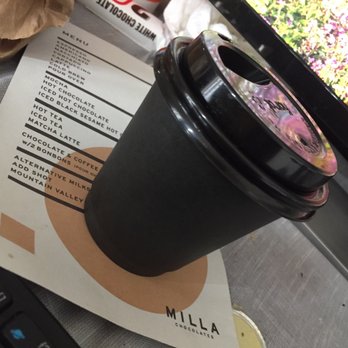 Milla Chocolates - This is the cap with mocha and oat milk...I had an orgasm in my mouth! - Chocolatiers & Shops Near Me - Los Angeles, California