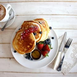 The Clocktower Cafe - Buttermilk Pancakes for Brunch