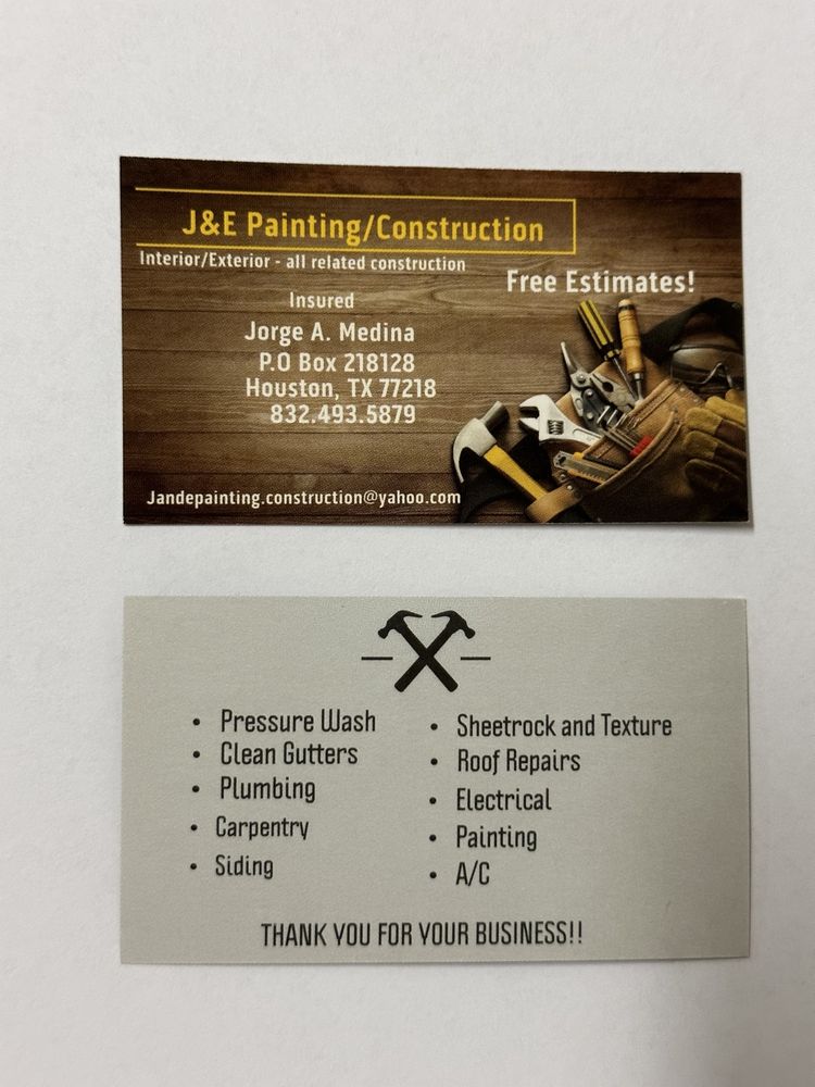Slide of J&E Painting/Construction