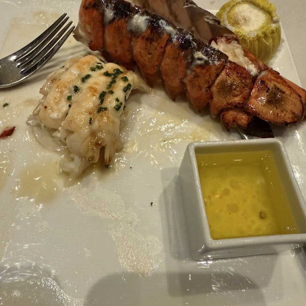 Almost gone lobster tail.