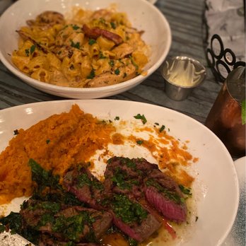 Blackwall Hitch - Creole Rigatoni and Chili Rubbed NY Strip Steak - Seafood Near Me - Alexandria, Virginia