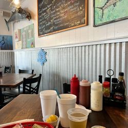 Seafood Kitchen - Draft beer and slaw