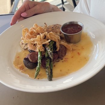 Maxwell's Beach Cafe - Sea bass special - New American Near Me - Arnolds Park, Iowa