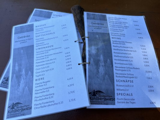 Menu photo 1 Waldgasthaus Kohlbergwiese Bühlertal, BW