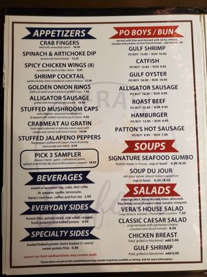 Menu photo 1 Vera's Seafood Slidell, LA